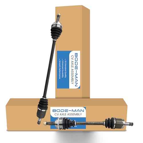 Bode-man 2PC Set Front CV Axle Shaft Assemblies for 2001-2005 Honda Civic 1.7L w/Manual Trans.