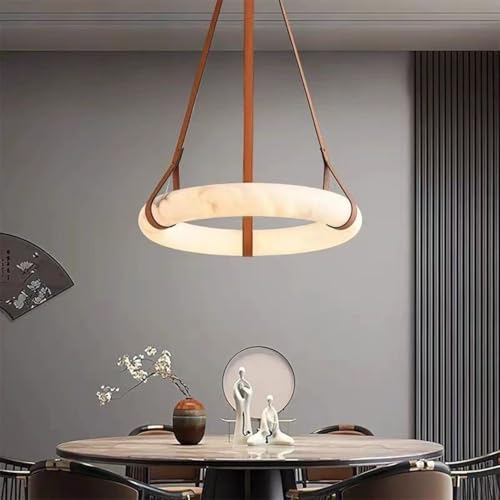 Alabaster Chandelier.Modern Circular Chandelier Restaurant Droplight. Sitting Room Droplight (D600mm)