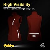 33,000ft Women's Lightweight Running Vest Outerwear with Pockets, Windproof Sleeveless Jacket for Golf Hiking Travel