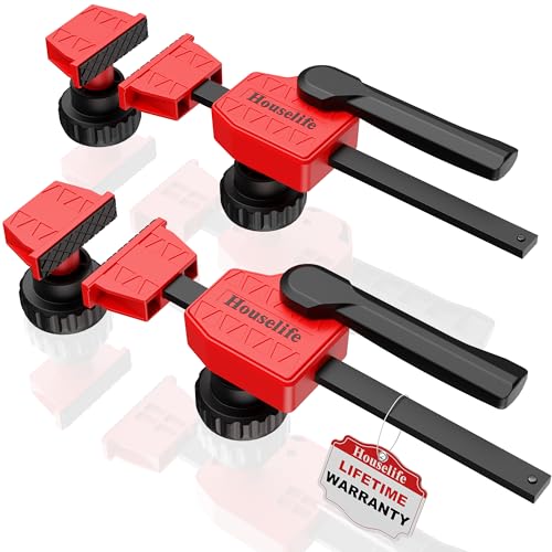 Bench Dog Clamp 3/4 inch Dog Hole Clamp Up to 155 Lbs Clamping Force, Quick Clamp and Release Wood Clamps, Bench Dogs Clamps for Woodworking (2 Pack)