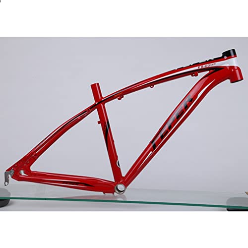 YOJOLO MTB Frame 26er Mountain Bike Frame 19'' 20'' Ultralight Aluminum Alloy Disc Brake Press-in Bottom Bracket Bicycle Frame Rear Axle 135mm for 26 Inch Wheel (Color : Red, Size : 26x20'')