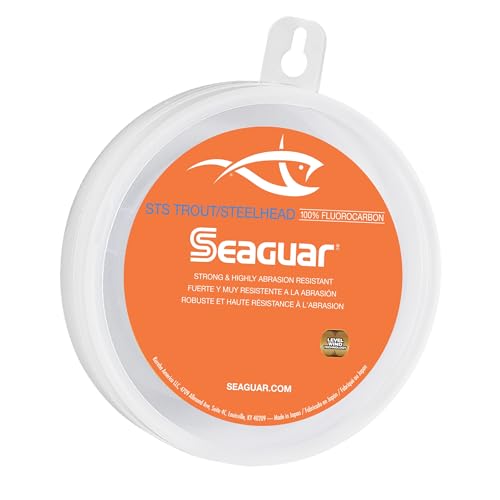 Seaguar STS Trout/Steelhead 100% Fluorocarbon Fishing Line 15lbs, 100yds Break Strength/Length - 15STS100