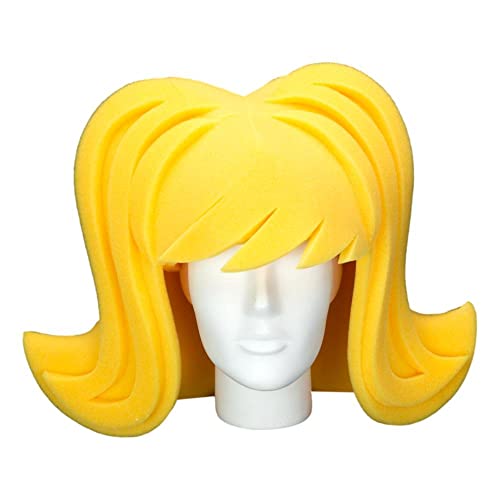 FOAM PARTY HATS: Simple Wig - Cosplay Wigs - Drag Queen Wig - Blonde Wig - Party Favors - Party Gift Wig - Crazy Hat Day