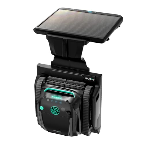 (2025 New) WYBOT S2 Solar Powered Robotic Pool Vacuum Cleaner for Inground Pools, Auto Return & Charge, Enhanced Scheduled Cleaning, Area Cleaning, 3D Adsorption System, Covers 3,229 Sq.Ft