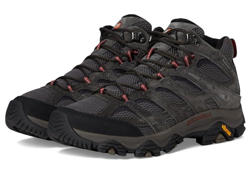 Merrell Men's Moab 3 Mid Waterproof Hiking Boot, Beluga, 9.5