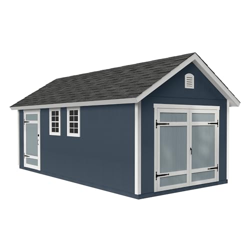 Handy Home Products Cedarhill 12x20 Wooden Storage Shed- Does not Include Floor kit, Paint, or Roofing Shingles