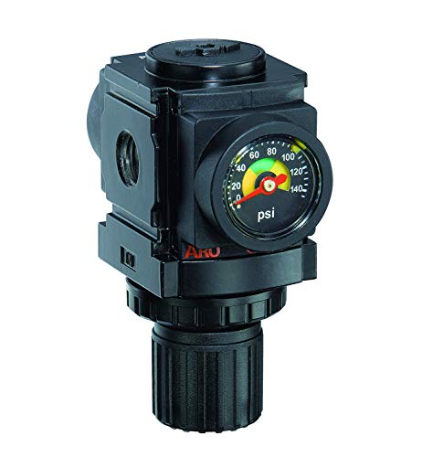 ARO R37121-600-VS Air Regulator 1/4" NPT, w/Gauge - 250 psi Max Inlet