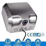 Goetland Stainless Steel Commercial Hand Dryer 1800w Automatic High Speed Heavy Duty Dull Polished Pack of 2