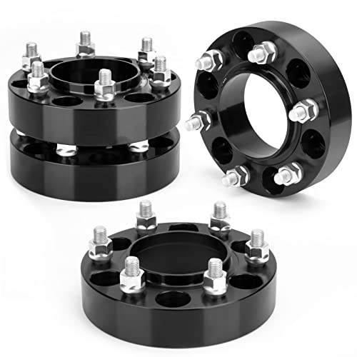 dynofit 6x5.5 Forged 1.5inch Hubcentric Wheel Spacer for 2019-2024 Ford Ranger Xlt Lariat Raptor, 6x139.7 Tire Spacers M12x1.5 Studs 93.1mm Hub Bore for 2021-2024 Ford Bronco(Except Bronco-Sport),4Pcs