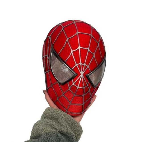 Oioiuu Spider Hero Cosplay Mask – Superhero Costume Mask with Removable Lenses for Teens and Men, Lightweight and Comfortable Fit, Perfect for Halloween, Christmas, and Birthday Gifts
