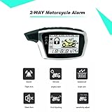 BANVIE 2 Way Motorcycle Security Alarm System with Remote Engine Start Anti-Hijacking