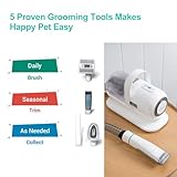 neabot Neakasa P1 Pro Pet Grooming Kit & Vacuum Suction 99% Pet Hair, Professional Clippers with 5 Proven Grooming Tools for Dogs Cats and Other Animals