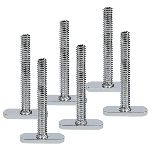 EDSRDPLT 9002 Kayak Knob Nuts Hardware, Kayak Rail Track Screws Track Nuts, Stainless Steel Kayak Screws, Outdoor Parts Tool Rails Bolts for Canoe Boat.