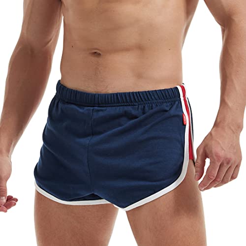 AIMPACT Men's 3" Running Short Shorts Lightweight Athletic Workout Gym Booty Shorts for Men (Black S)