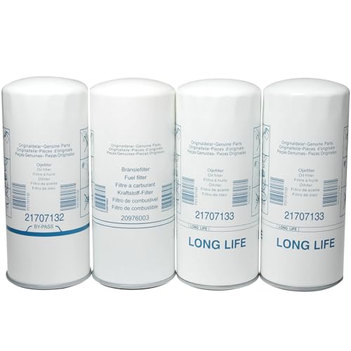 TONNISI ST-2685 Oil Fuel Filter Kit Replaces 85132685, 85105170,(21707132+21707133×2+20976003) Compatible with Volvo VNL 760 860, VN, VNM, VNX, VHD, VAH truck VE D11 D12D D13 D16 Engine(Pack of 1 Set)