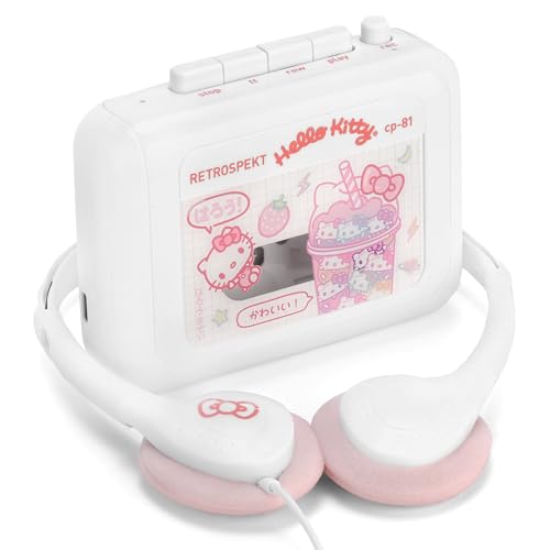 Retrospekt x Hello Kitty Strawberry Kawaii CP-81 Portable Cassette Player