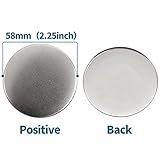 Happizza 200 Sets 58mm(2.25 in) Blank Pin Back Button Parts for Button Maker Machine 58mm, Round Badge Making Supplies, Includes Metal Cover, Plastic Button Back Cover, Clear Film&Blank Paper