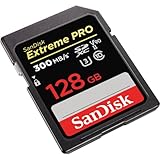 SanDisk 128GB Extreme PRO SDXC UHS-II Memory Card - C10, U3, V90, 8K, 4K, Full HD Video, SD Card - SDSDXDK-128G-GN4IN