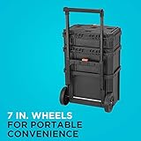 beyond by BLACK+DECKER BLACK+DECKER BDST60500APB Stackable Storage System - 3 Piece Set (Small, Deep Toolbox, and Rolling Tote)