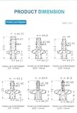 100 Pcs 1/16 3/32 1/8 5/32 3/16 1/4 Plastic Hose Fitting Luer Lock Connector Male/Female Luer Adapter Polypropylene (Female,to Barb 1/8)