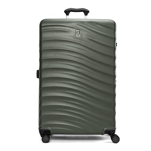 Travelpro Maxlite Air V2 Hardside Expandable Checked Luggage, 8 Spinner Wheels, Lightweight Hard Shell Suitcase, TSA lock, Slate Green, Checked Large 28-Inch