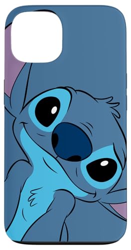 iPhone 13 Disney Lilo and Stitch Cute Stitch Face Slate Gray Case