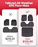 Car Floor Mat for Honda CRV: Custom Fit XPE Accessories - All Weather Protection for 2023 2024 2025 Hybrid Gas Model