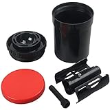 Darkroom Compact Developing Tank with 4x5 Spiral Reel for B&W Color Film Processing Equipment 4x5” Large Format Camera Accessories