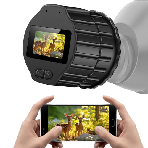 64GB WiFi Telescope Camera Eyepiece: 1.5" Screen & 1080P FHD Recording, Planetary Camera for 28mm-50mm Scopes, Perfect for Astrophotography, Bird Watching
