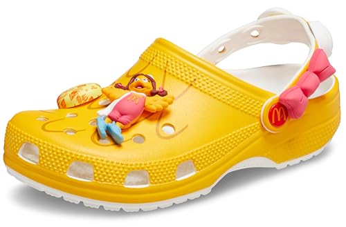 Crocs Unisex Adult McDonald's x Classic Clog, Yellow, 13 Women/11 Men