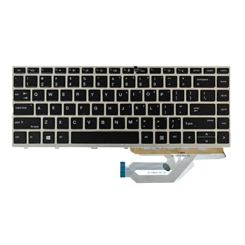 Abakoo New Keyboard Compatible with HP Probook 430 G5 440 G5 445 G5 L01071-001 with Backlit Frame US Black