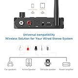 Bluetooth 5.3 Receiver, Bluetooth to RCA Adapter for Stereo Receivers AUX Bluetooth Adapter, Support Optical AUX 3.5mm, for Home Stereo Speakers, Music Streaming Stereo System,Support AUX/USB (C36)