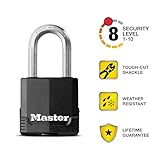 Master Lock Magnum Heavy Duty Outdoor Padlock with Key, Weather Resistant Body and Cut Resistant Shackle make Lock Perfect for Fences, Gates, Sheds, 2 Pack, M115XTLF