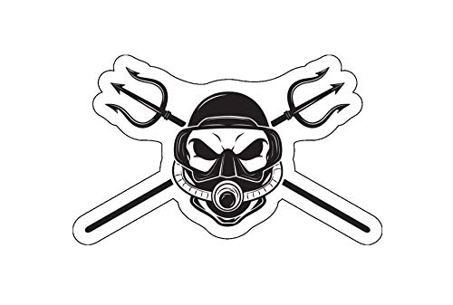 Scuba Diver Decal - Snorkeling Bumper Sticker - Ocean Lake Diving Sticker
