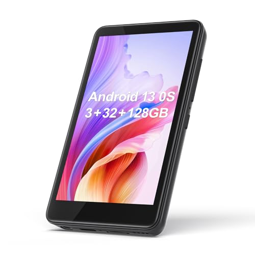 160GB MP3 PlayerBluetooth WiFi, Diofox Music Player w/Spotify, Pandora, Amazon Music, 4.2” Touchscreen Android 13 MP3 & MP4 Player w/Libby, Audible, Spotify Kids (Black)
