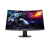 Dell S2722DGM Curved Gaming Monitor - 27-inch QHD (2560 x 1440) 1500R Curved Display, 165Hz Refresh Rate (DisplayPort), HDMI/DisplayPort Connectivity, Height/Tilt Adjustability - Black