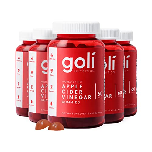 Goli Apple Cider Vinegar Gummy Vitamins - 300 Count - Vitamin B12, Gelatin-Free, Gluten-Free, Vegan & Non-GMO