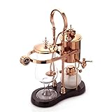 Diguo Belgian/Belgium Luxury Royal Family Balance Syphon Coffee Maker. Elegant Retro-Style Design. Color Rose Golden. Capacity: 500ml/17 oz.