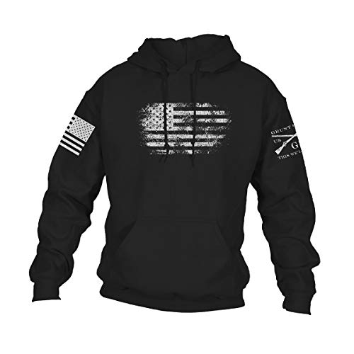 Grunt Style Vintage American Hoodie (Black, XXXXLarge)