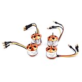 FPVDrone A2212 1000KV Brushless Outrunner Motor 13T with 3.5mm Male Banana Connectors for RC DIY Aircraft Multi-Copter Quadcopter Drone