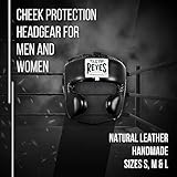 CLETO REYES Boxing Headgear with Cheek Protection for Men and Women, Protective Head Guard Face Saver, Sparring Fighting Sports, Kickboxing, MMA, Muay Thai, Black, Large