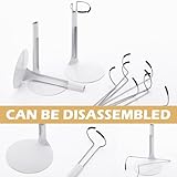 Yaocom 12 Pcs Doll Stand Action Figure Stands with Expandable Waist Wire for 8" to 12" Dolls and Action Figure(White, Silver)