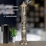 Incense Burner, Stick Incense Holder Brass Incense Holder Dragon Phoenix Relief Craft Stick Incense Burner for Ornaments Tea Room Decoration Indoor Outdoor Use