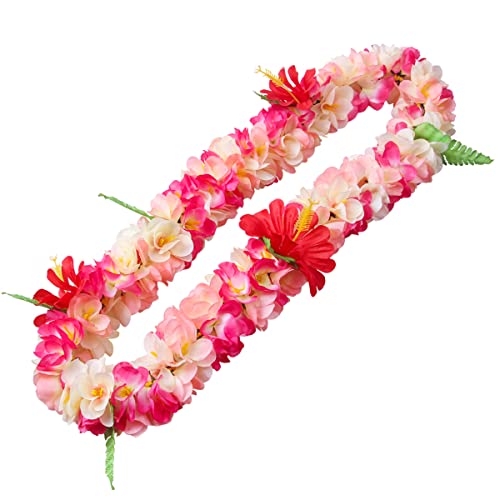 WAYTOSUC 1PCS Luxury Necklaces Hawaiian Leis Tropical Flower Lei Hawaiian Lei Summer Beach Hawaii Luau Party Favors Decoration Holiday Wedding Birthday Party Supplies (1,Hawaiian Leis)