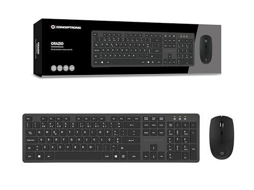 CONCEPTRONIC Wireless Keyboard+Mouse, Portuguese Format