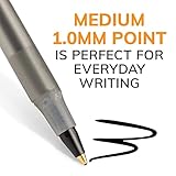 BIC Round Stic Xtra Life Black Ballpoint Pens, Medium Point (1.0mm), 144-Count Pack of Bulk Pens, Flexible Round Barrel for Writing Comfort, No. 1 Selling Ballpoint Pens