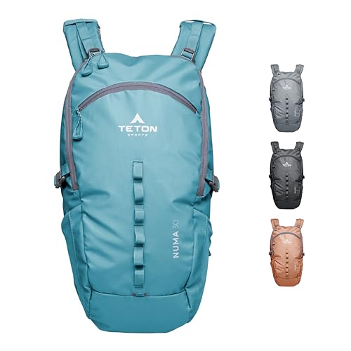 TETON Sports Numa backpack, sleek design, durable and ready for hiking, camping or backpacking. Lightweight with more room than you think. Perfect bugout bag. 30L, Alpine