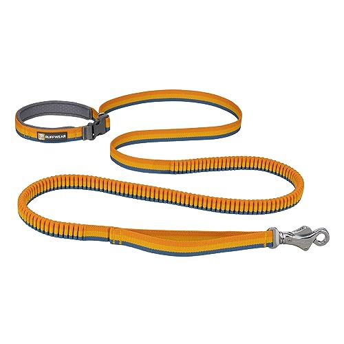Ruffwear, Roamer Bungee Dog Leash for Running, Biking or Hiking, Can be Used Hand-Held or Hands-Free, Yellow Snow, 7.3'-11'