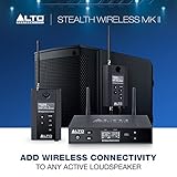 Alto Professional Stealth MKII-UHF Stereo Wireless Audio System for Active Speakers with Transmitter and 2 Receivers, 2 XLR Ins, Expandable