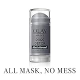 Face Mask by Olay, Clay Charcoal Facial Mask Stick, Pore Detox Black Charcoal, Spa and Beauty Gift for Women 1.7 Oz